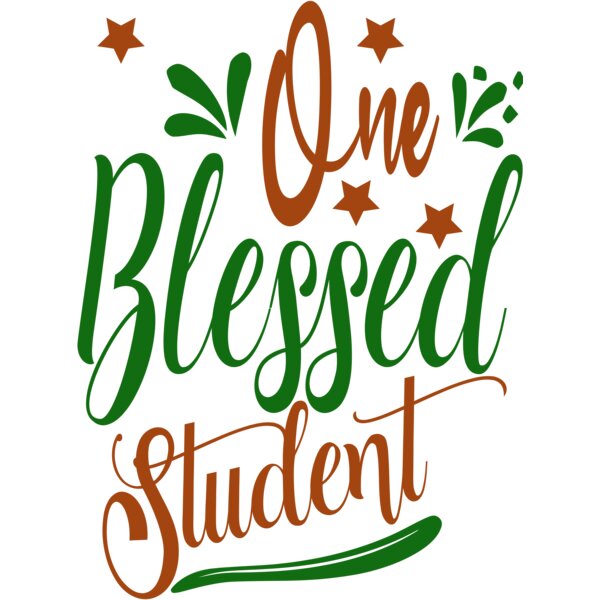 One Blessed Student  SVG Thumbnail