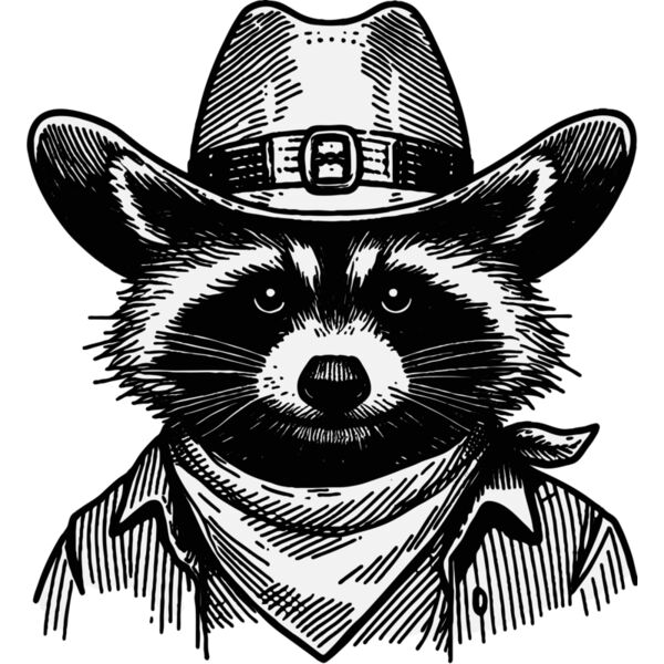 Raccoon Cowboy Thumbnail