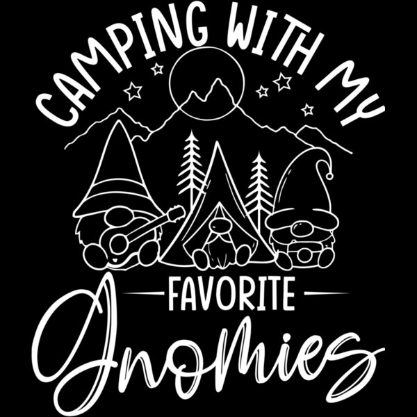 Camping with My Favorite Gnomies Adventure t shirt Camp Life shirt Funny Camping t shirt design Thumbnail