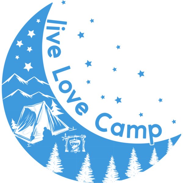 Live Love Camp  t shirt Tent on the Moon Camping shirt outdoor t shirt design Thumbnail
