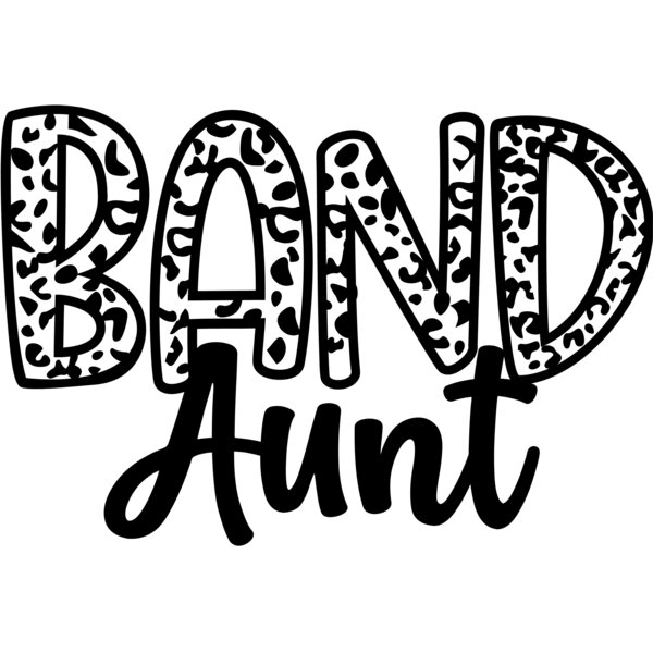 Band Aunt Leopard SVG Thumbnail