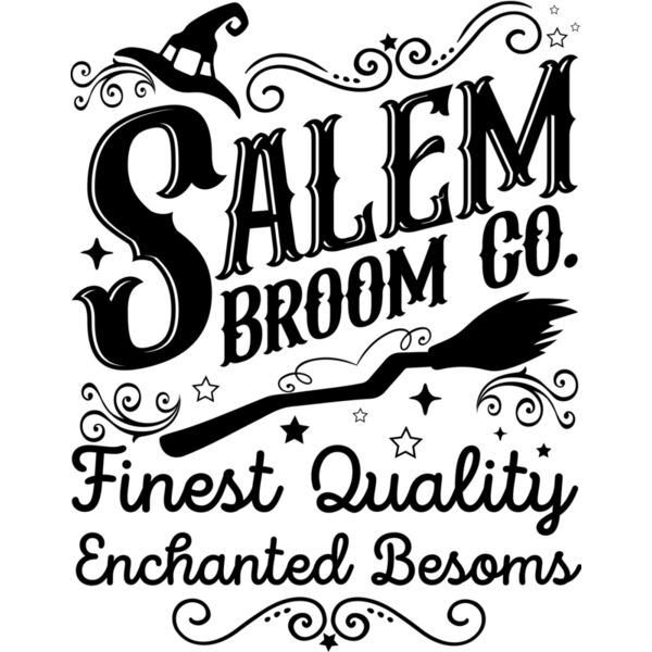 Salem Broom Company Halloween Spooky Witch T shirt Design Thumbnail