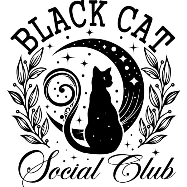 Halloween Black Cat PNG  Spooky Season Thumbnail