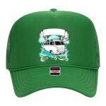OTTO Cap 5 Panel High Crown Mesh Back Trucker Hat Thumbnail