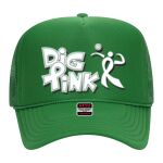 OTTO Cap 5 Panel High Crown Mesh Back Trucker Hat Thumbnail