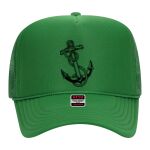 OTTO Cap 5 Panel High Crown Mesh Back Trucker Hat Thumbnail