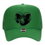 OTTO Cap 5 Panel High Crown Mesh Back Trucker Hat Thumbnail