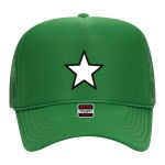 OTTO Cap 5 Panel High Crown Mesh Back Trucker Hat Thumbnail