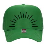 OTTO Cap 5 Panel High Crown Mesh Back Trucker Hat Thumbnail