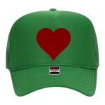 OTTO Cap 5 Panel High Crown Mesh Back Trucker Hat Thumbnail