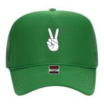 OTTO Cap 5 Panel High Crown Mesh Back Trucker Hat Thumbnail