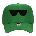OTTO Cap 5 Panel High Crown Mesh Back Trucker Hat Thumbnail