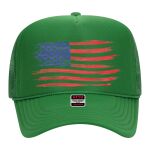OTTO Cap 5 Panel High Crown Mesh Back Trucker Hat Thumbnail