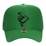 OTTO Cap 5 Panel High Crown Mesh Back Trucker Hat Thumbnail