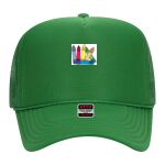 OTTO Cap 5 Panel High Crown Mesh Back Trucker Hat Thumbnail