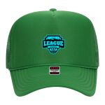 OTTO Cap 5 Panel High Crown Mesh Back Trucker Hat Thumbnail
