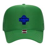 OTTO Cap 5 Panel High Crown Mesh Back Trucker Hat Thumbnail