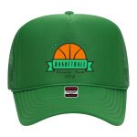 OTTO Cap 5 Panel High Crown Mesh Back Trucker Hat Thumbnail