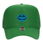 OTTO Cap 5 Panel High Crown Mesh Back Trucker Hat Thumbnail