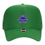 OTTO Cap 5 Panel High Crown Mesh Back Trucker Hat Thumbnail