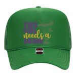 OTTO Cap 5 Panel High Crown Mesh Back Trucker Hat Thumbnail