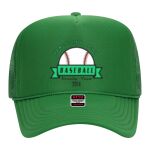 OTTO Cap 5 Panel High Crown Mesh Back Trucker Hat Thumbnail