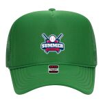 OTTO Cap 5 Panel High Crown Mesh Back Trucker Hat Thumbnail