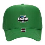 OTTO Cap 5 Panel High Crown Mesh Back Trucker Hat Thumbnail