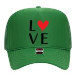 OTTO Cap 5 Panel High Crown Mesh Back Trucker Hat Thumbnail