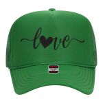 OTTO Cap 5 Panel High Crown Mesh Back Trucker Hat Thumbnail