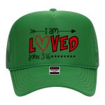 OTTO Cap 5 Panel High Crown Mesh Back Trucker Hat Thumbnail