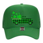 OTTO Cap 5 Panel High Crown Mesh Back Trucker Hat Thumbnail