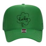 OTTO Cap 5 Panel High Crown Mesh Back Trucker Hat Thumbnail