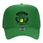 OTTO Cap 5 Panel High Crown Mesh Back Trucker Hat Thumbnail
