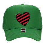 OTTO Cap 5 Panel High Crown Mesh Back Trucker Hat Thumbnail