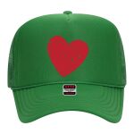 OTTO Cap 5 Panel High Crown Mesh Back Trucker Hat Thumbnail