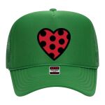 OTTO Cap 5 Panel High Crown Mesh Back Trucker Hat Thumbnail