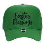 OTTO Cap 5 Panel High Crown Mesh Back Trucker Hat Thumbnail