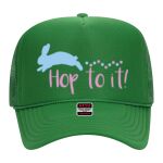 OTTO Cap 5 Panel High Crown Mesh Back Trucker Hat Thumbnail