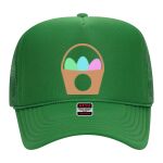 OTTO Cap 5 Panel High Crown Mesh Back Trucker Hat Thumbnail