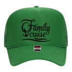 OTTO Cap 5 Panel High Crown Mesh Back Trucker Hat Thumbnail