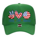 OTTO Cap 5 Panel High Crown Mesh Back Trucker Hat Thumbnail