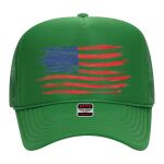 OTTO Cap 5 Panel High Crown Mesh Back Trucker Hat Thumbnail