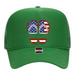 OTTO Cap 5 Panel High Crown Mesh Back Trucker Hat Thumbnail