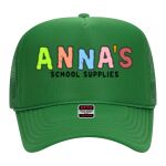 OTTO Cap 5 Panel High Crown Mesh Back Trucker Hat Thumbnail