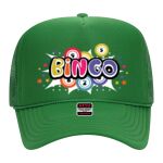 OTTO Cap 5 Panel High Crown Mesh Back Trucker Hat Thumbnail