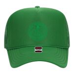OTTO Cap 5 Panel High Crown Mesh Back Trucker Hat Thumbnail