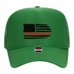OTTO Cap 5 Panel High Crown Mesh Back Trucker Hat Thumbnail
