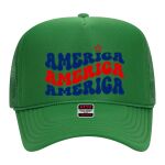 OTTO Cap 5 Panel High Crown Mesh Back Trucker Hat Thumbnail