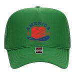 OTTO Cap 5 Panel High Crown Mesh Back Trucker Hat Thumbnail